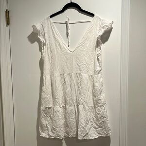 Abercrombie & Fitch white V-Neck dress